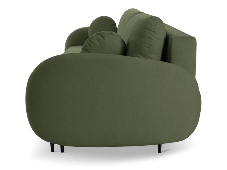 Kanapa z funkcją spania i pojemnikiem na pościel Alta Zielona