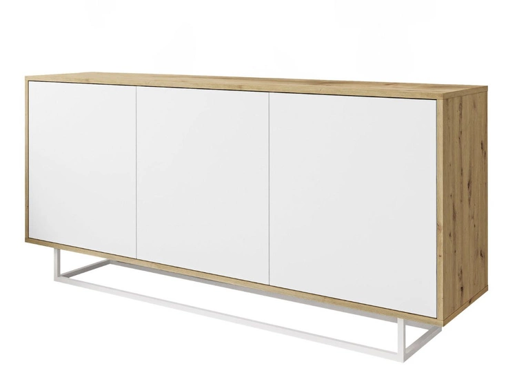 Biały mat || Dąb Artisan \ Biały