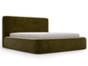 Łóżko tapicerowane z pojemnikiem i stelażem 160x200 Amaro Zielone