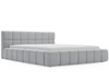 Łóżko tapicerowane z pojemnikiem i stelażem 180x200 Alicante Jasny szary