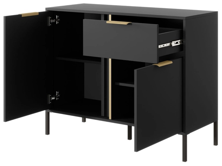 Komoda z drzwiami i szufladą Drino Antracyt