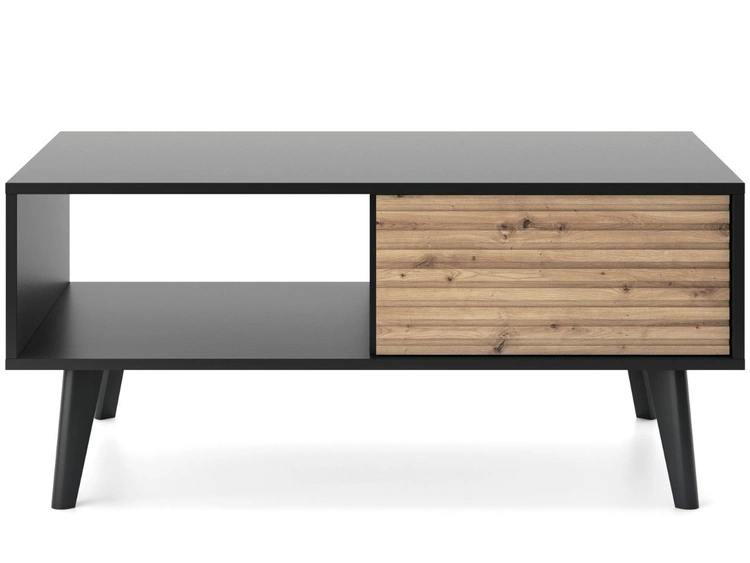 Stolik kawowy z szufladą Astro Czarny