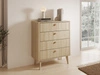 Komoda z czterema szufladami Bilancio Dąb Barista