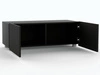 Zestaw szafek pod telewizor z drzwiczkami 200 cm Kioto Czarny