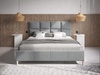 Łóżko tapicerowane ze stelażem 180x200 Luxe Jasny Szary