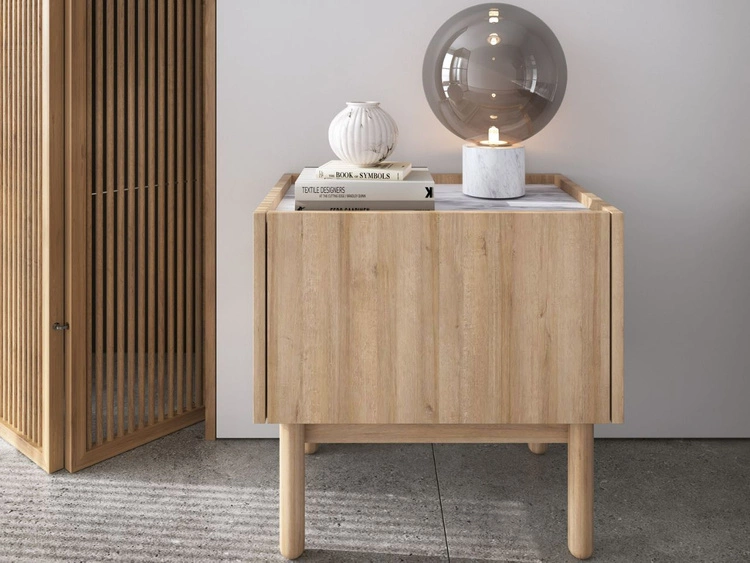 Stolik nocny z szufladą Braha Dąb Riviera