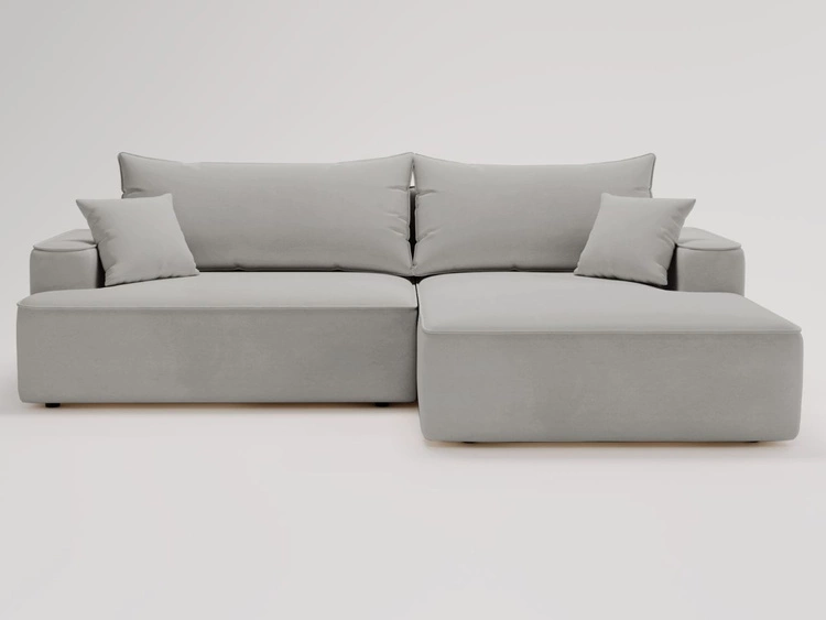 Narożnik L Lewy z funkcją spania i pojemnikiem California Jasnoszary