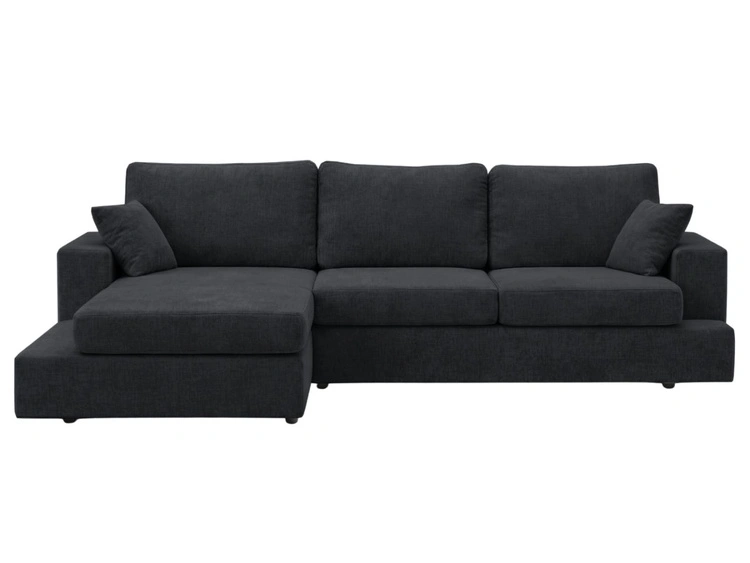 Narożnik L wypoczynkowy Lewy Nesto czarny