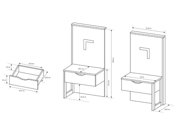 Łóżko drewniane 160x200 Denis Dąb Sand Grande, Matera