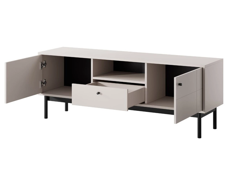 Szafka pod telewizor z szufladami i drzwiczkami Julio Kaszmir