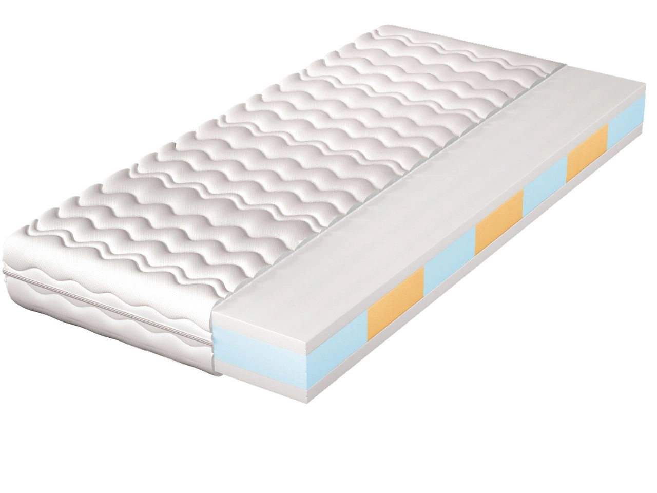 Materac piankowy z 7 strefami twardości Mero 140x200