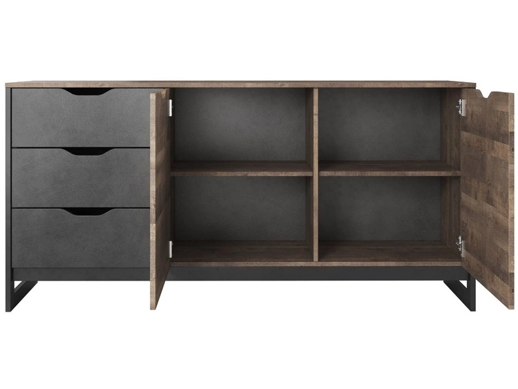 Komoda z drzwiami i szufladami 160 cm Denis Dąb Sand Grande, Matera