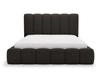 Łóżko tapicerowane z pojemnikiem i stelażem 180x200 Imperial Czarny