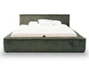 Łóżko tapicerowane z pojemnikiem i stelażem 160x200 Lago Zielone