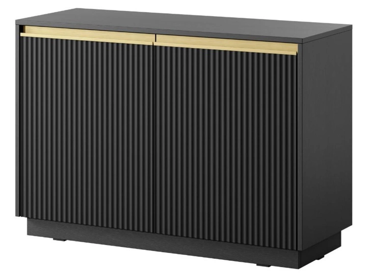 Komoda z drzwiami 104 cm Roland Czarny