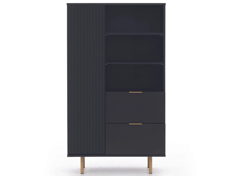 Regał z szufladami i drzwiczkami Ankara Czarny