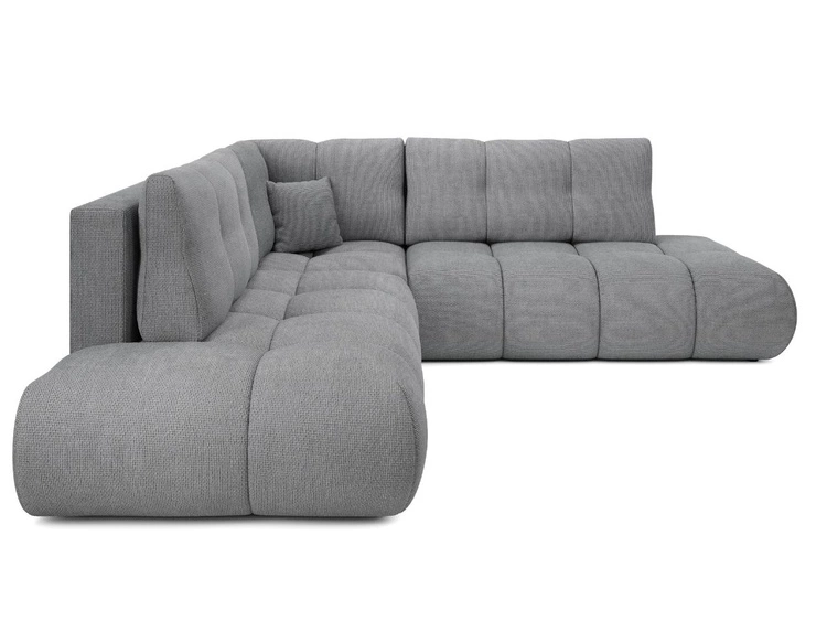 Narożnik z funkcją spania i pojemnikiem Lewy Kair Szary