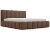 Łóżko tapicerowane z pojemnikiem i stelażem 200x200 Cloud Brązowy