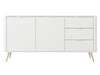 Komoda z drzwiami i szufladami 163 cm Latina Biała