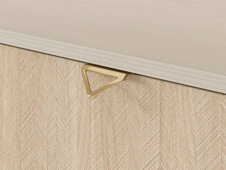 Stolik nocny z szufladą Modena Beżowy