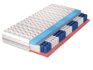 Materac kieszeniowy pocket z pianką profilowaną Evion 100x200