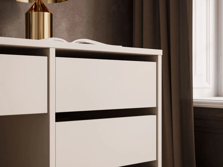 Biurko z pięcioma szufladami Melo kaszmir mat