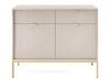 Komoda z drzwiami i szufladami Amber Kaszmir na złotych nogach