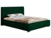 Łóżko tapicerowane z pojemnikiem i stelażem 140x200 Toscania Zielone