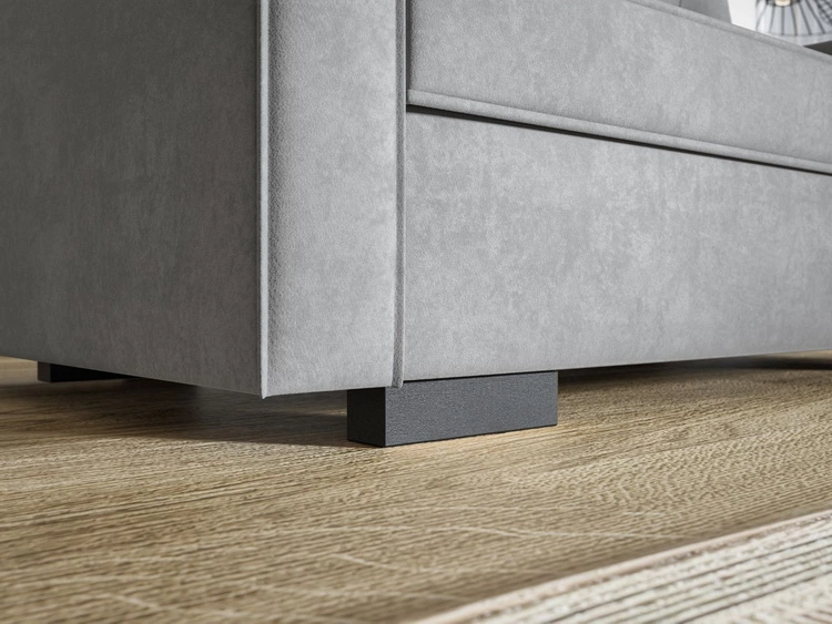 Kanapa z funkcją spania i pojemnikiem na pościel Pori zielona