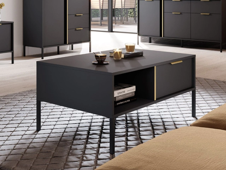 Zestaw mebli do salonu 2 Drino Antracyt