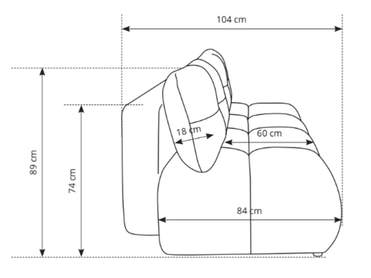 Kanapa z funkcją spania i pojemnikiem na pościel Milet Zielona