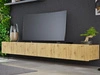 Zestaw szafek pod telewizor z drzwiczkami 300 cm Kioto Dąb Artisan