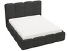 Łóżko tapicerowane z pojemnikiem i stelażem 120x200 Galli Czarne