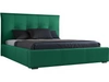 Łóżko tapicerowane z pojemnikiem i stelażem 120x200 Valencia Zielony 