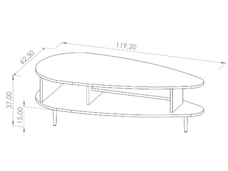 Zestaw mebli do salonu Vasa Brązowy