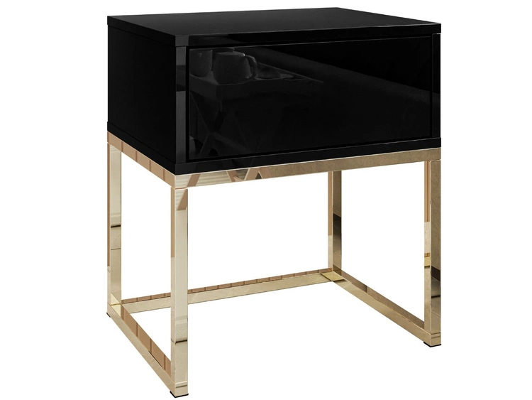 Czarny połysk \ Push to open \ Złoty