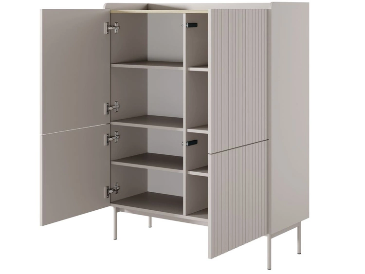 Komoda z drzwiami Abios Beżowy, Dąb Scandi