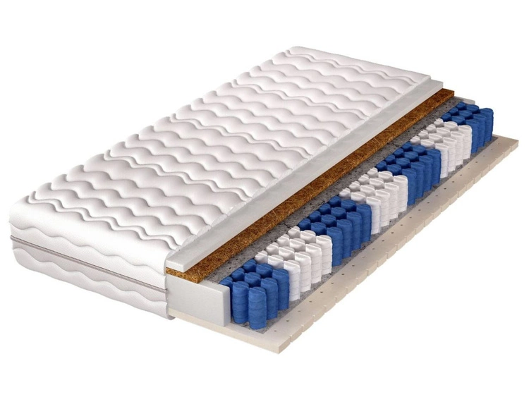 Materac kieszeniowy pocket z lateksem i matą kokosową Avena 120x200