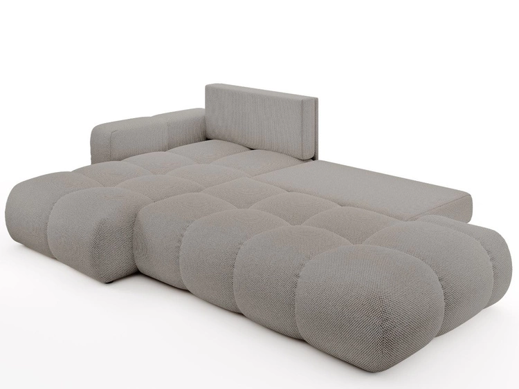 Narożnik L Lewy z funkcją spania i pojemnikiem Sile L Szary