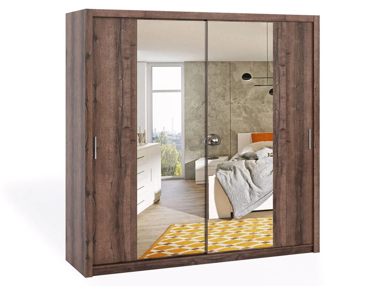 220 cm \ Ciemny brąz \ Tak