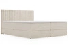 Łóżko kontynentalne z pojemnikiem na pościel 160x200 Marbella beżowe