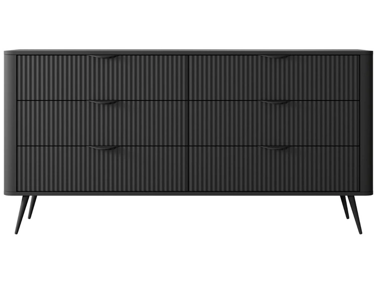 Komoda z 6 szufladami Latina Czarna