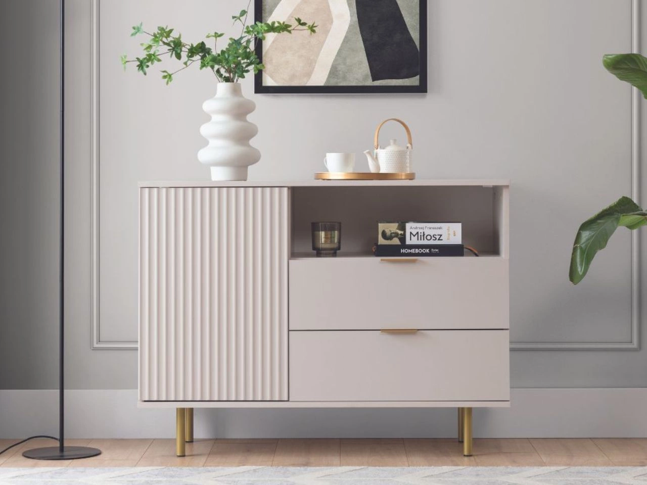 Komoda z drzwiami i szufladami Ankara Beżowa