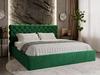 Łóżko tapicerowane z pojemnikiem i stelażem 200x200 Apollo Zielone