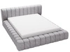 Łóżko tapicerowane z pojemnikiem na pościel i stelażem 180x200 Italia Szare