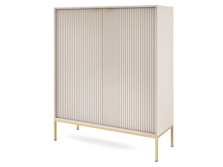 Komoda z drzwiami Amber Kaszmir na złotych nogach