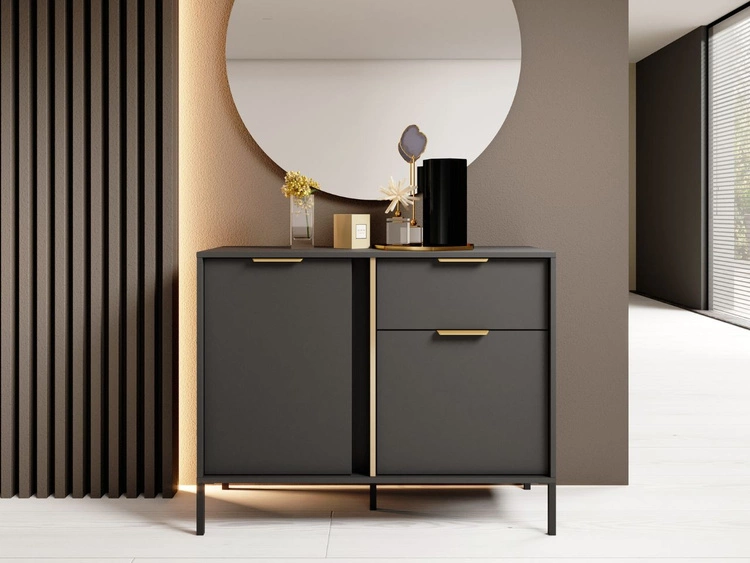 Zestaw mebli do salonu 2 Drino Antracyt