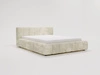 Łóżko tapicerowane z pojemnikiem na pościel 180x200 Ibiza Kremowe