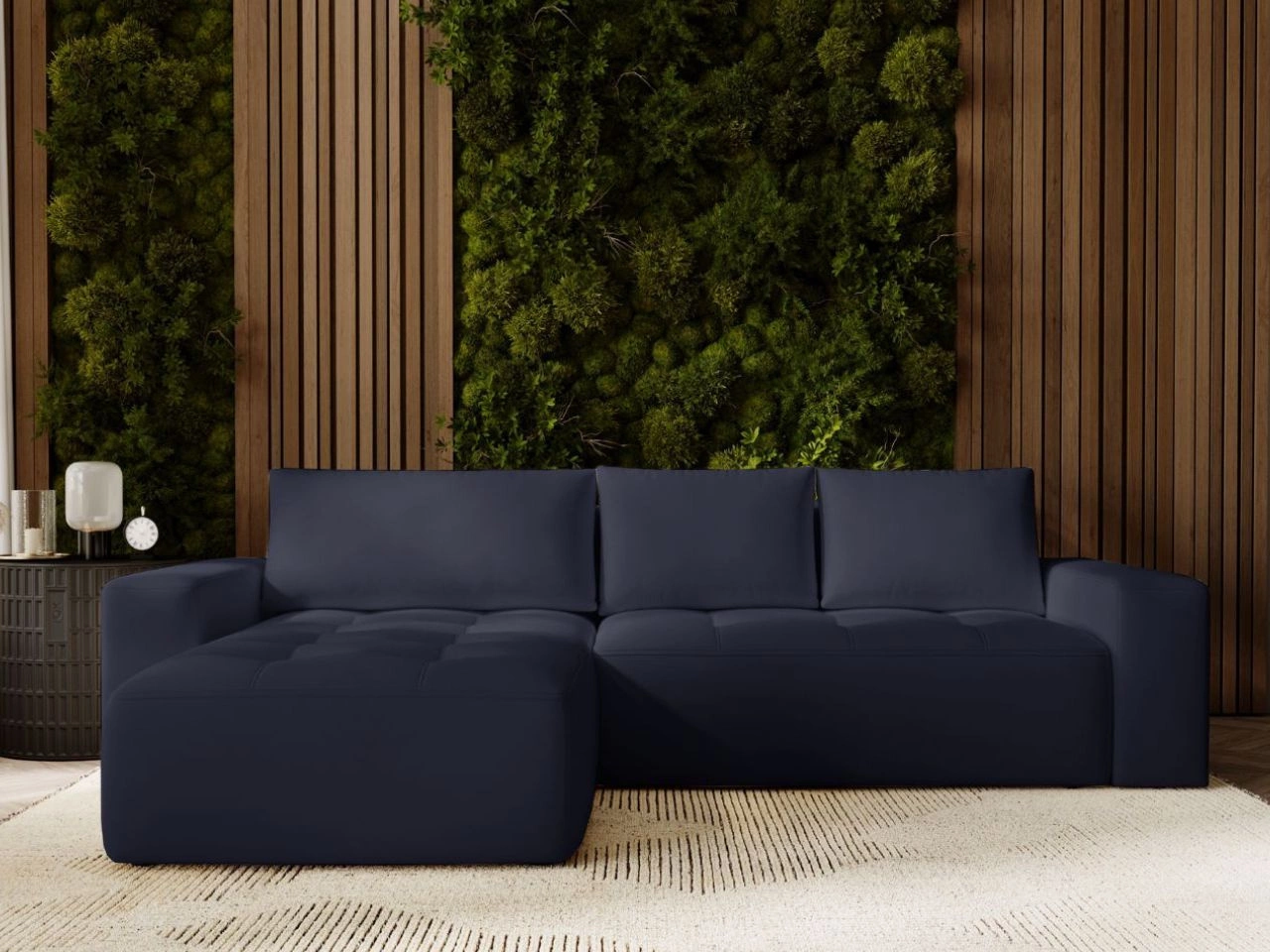 Narożnik L Lewy z funkcją spania i pojemnikiem Portland Antracyt