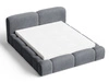 Łóżko tapicerowane z pojemnikiem i stelażem 120x200 Aubi Ciemnoszare